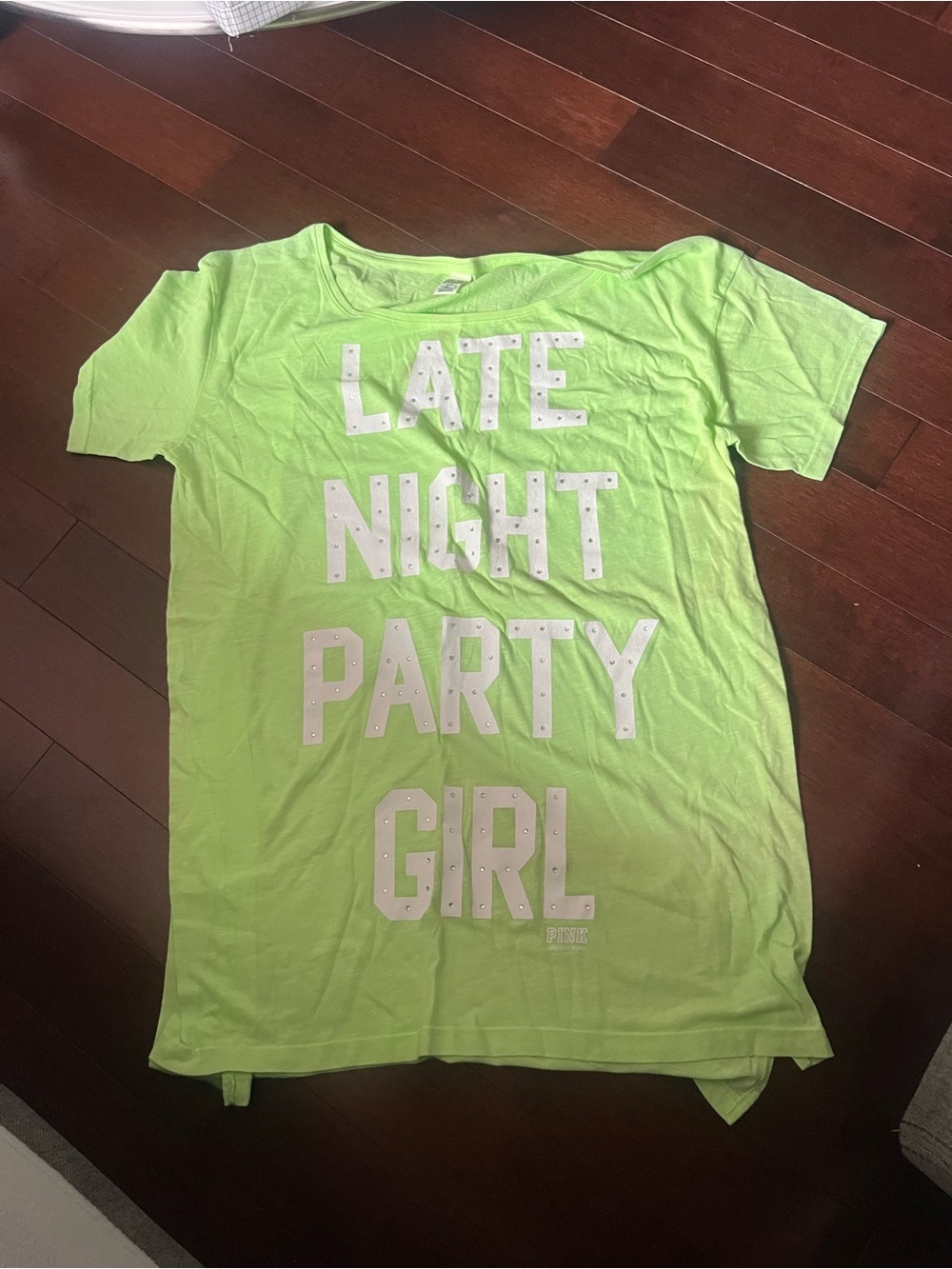 Neon Lime "Late Night Party Girl" VS Pink Oversized  Top
